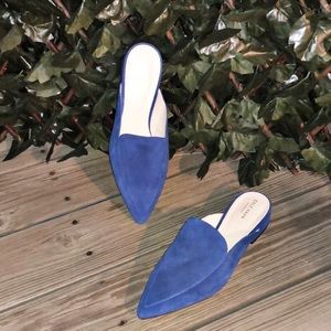 COLE HAAN Piper Blue Suede Mule